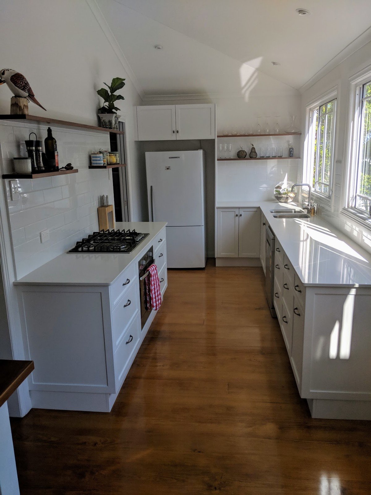 Kitchens Rockhampton Olive & White