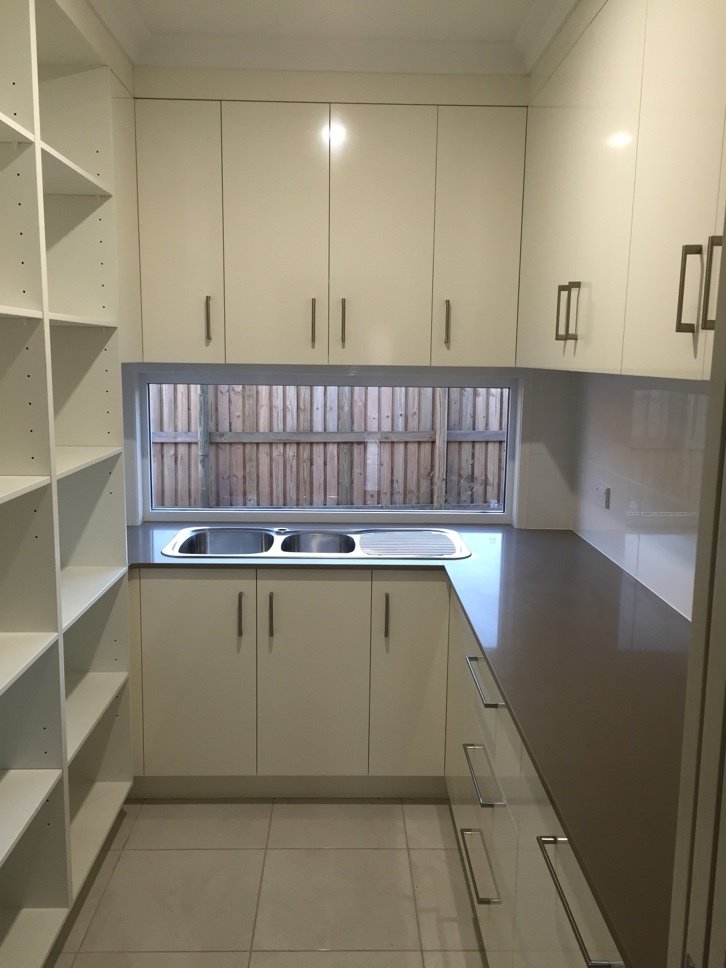 Kitchens Rockhampton Olive & White