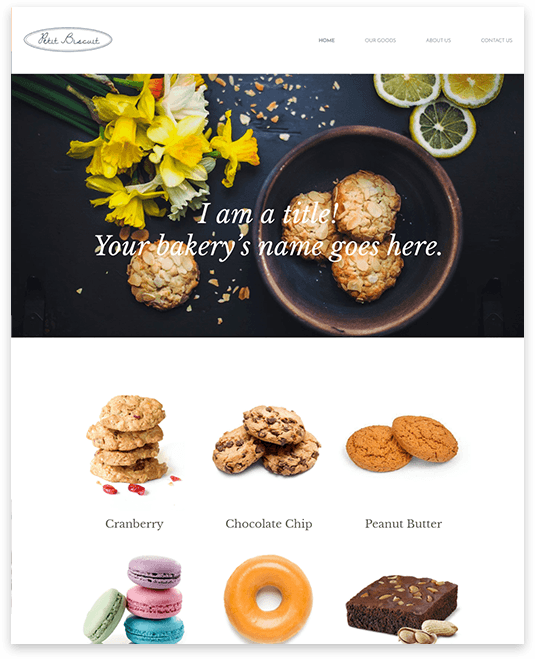 Bakery Website builder Bakery responsive template