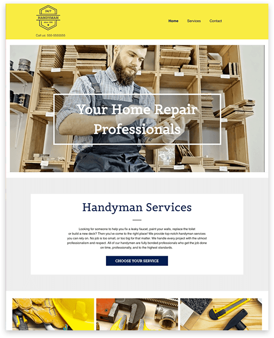 HANDYMAN Website builder HANDYMAN responsive template