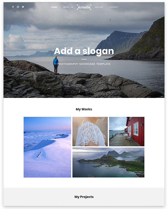 Landscape Photography Website builder Landscape Photography responsive template