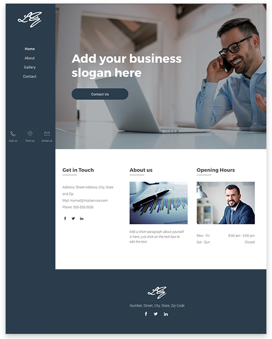Financial Template Website builder Financial Template responsive template