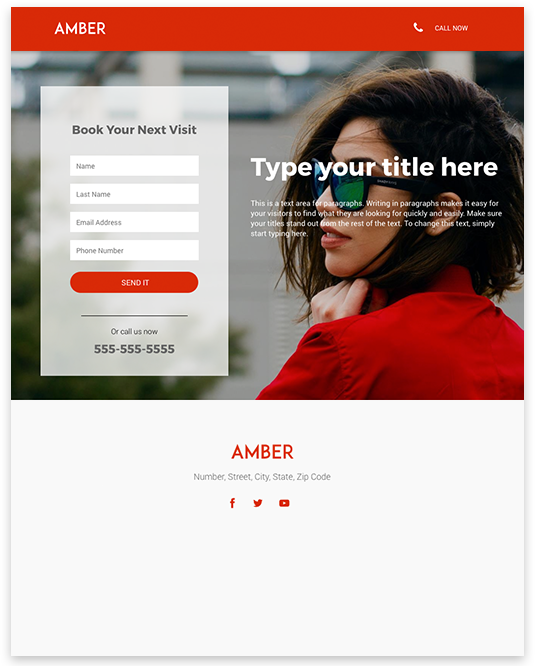 amber Website builder amber responsive template