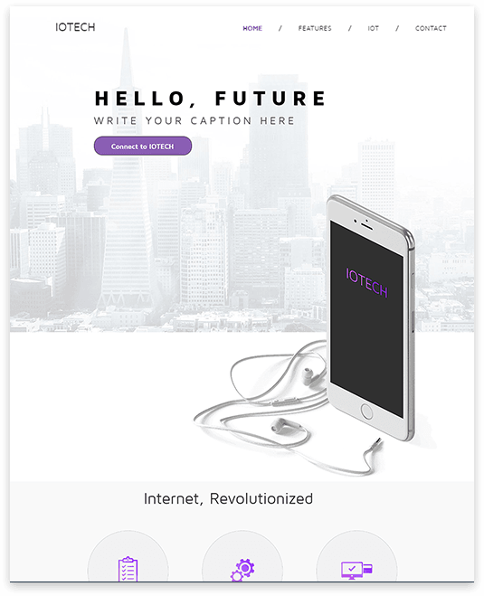 Product Website builder Product responsive template