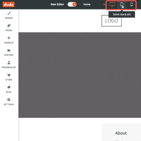 Touring The Editor (Responsive Website Builder)