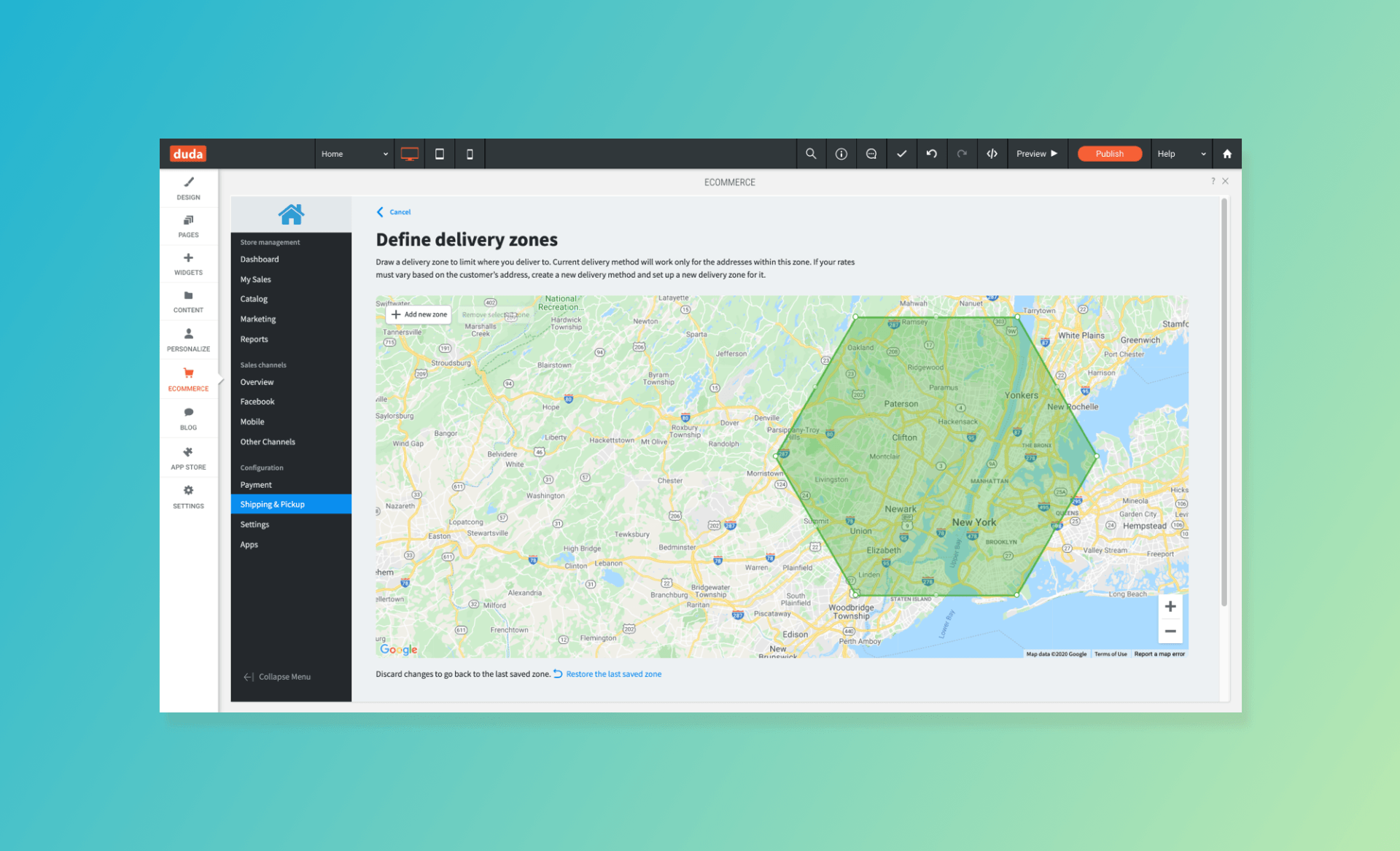 Set Delivery Zones Quickly and Precisely